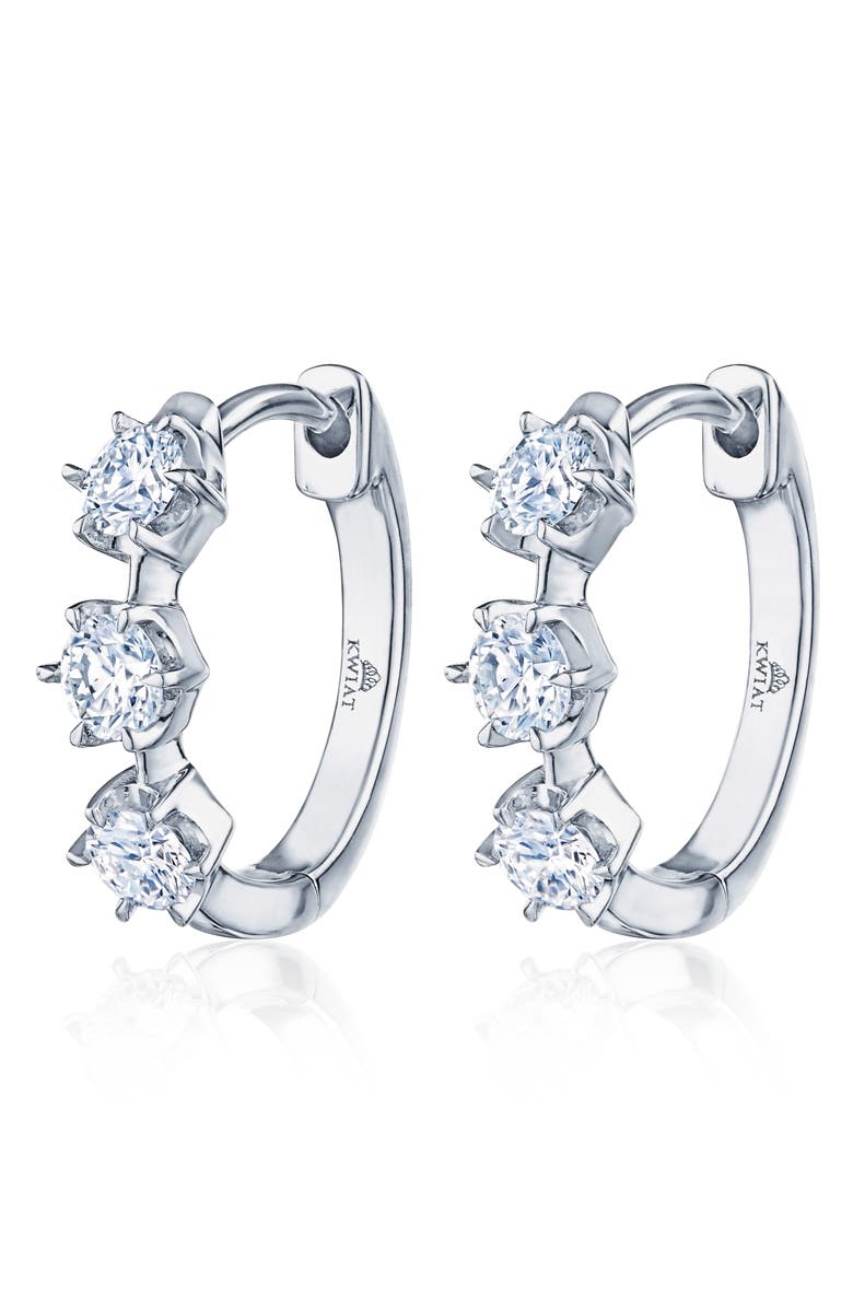 Kwiat Starry Night Diamond Huggie Hoop Earrings, Main, color, 