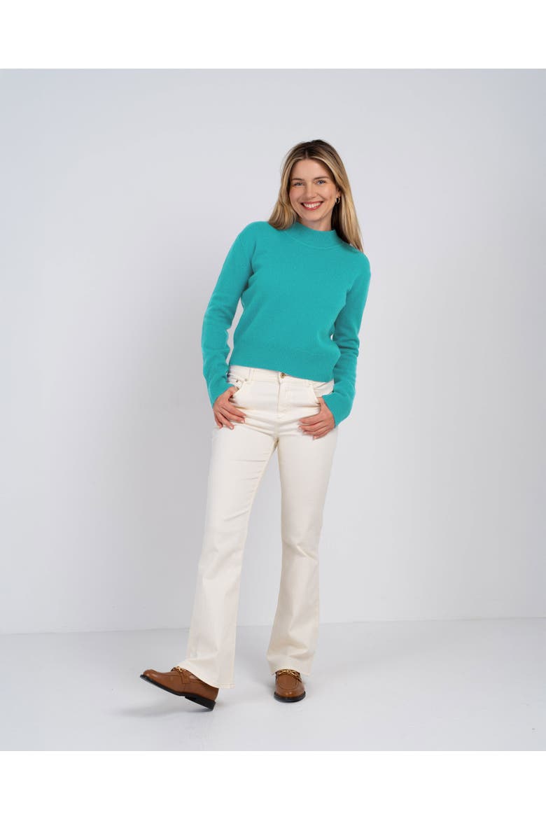 Tina Merino Sweater, Alternate, color, Aquamarine