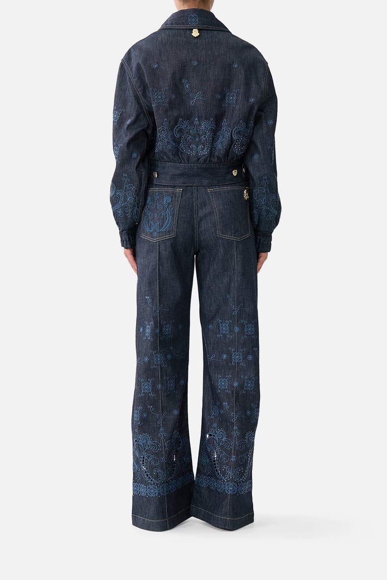 Jenna High Waisted Flare, Alternate, color, Denim