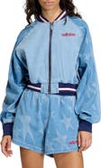 adidas Originals SST Denim Graphic Varsity Bomber Jacket