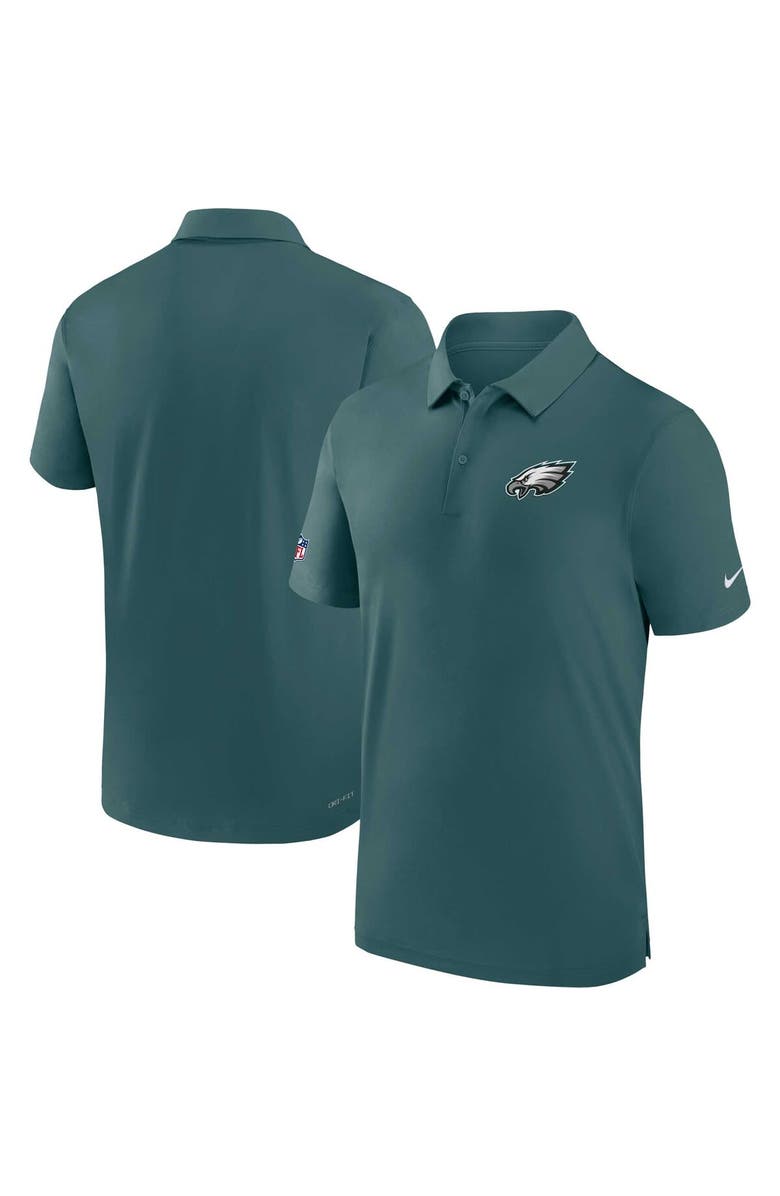 Nike Men's Nike Midnight Green Philadelphia Eagles Sideline Coaches Performance Polo, Main, color,