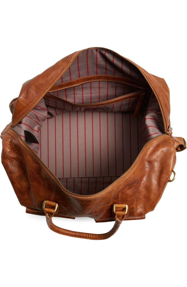 Rawlings <sup>®</sup> Rugged Leather Duffle Bag, Alternate, color,