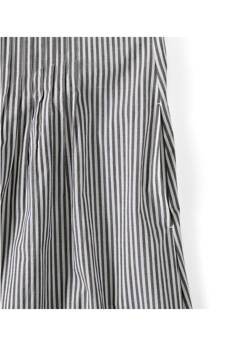 Lands' End Poplin Pintuck Detail Shirt Dress, Alternate, color, Rich Coffee Pinstripe