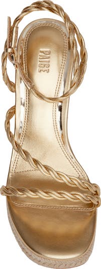 Kelsey Ankle Strap Espadrille Platform Wedge Sandal