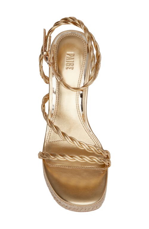 Paige Kelsey Ankle Strap Espadrille Platform Wedge Sandal