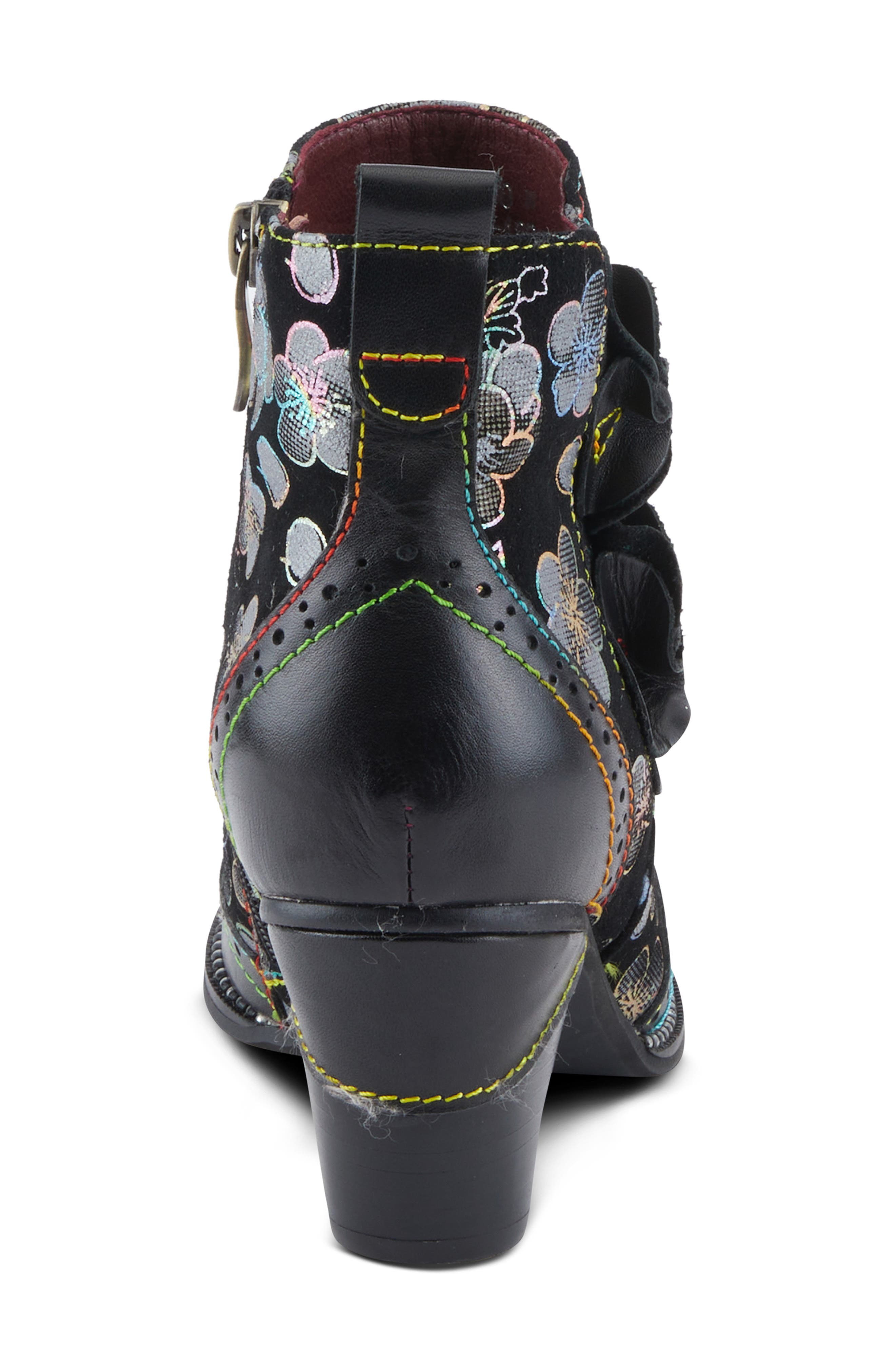 L'Artiste by Spring Step Glynn Wingtip Bootie, Alternate, color, Black Multi