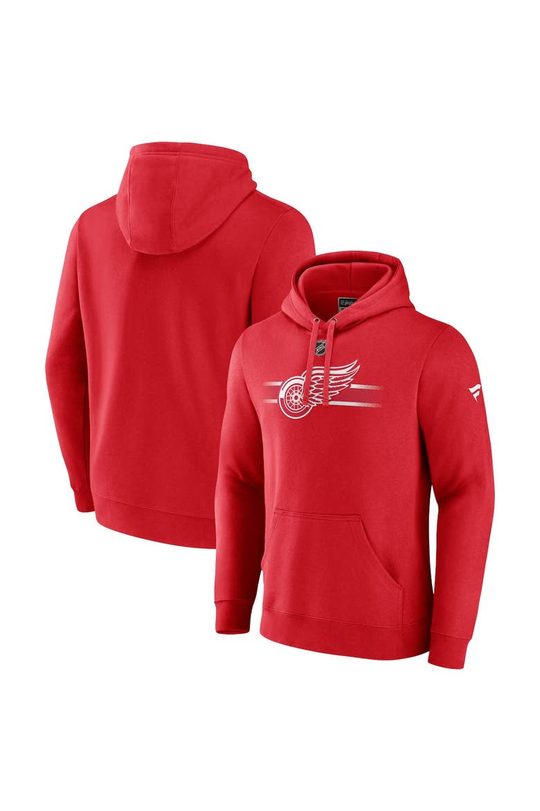 Men's Fanatics Branded Red Detroit Red Wings Authentic Pro Secondary Pullover Hoodie, Main, color, Red