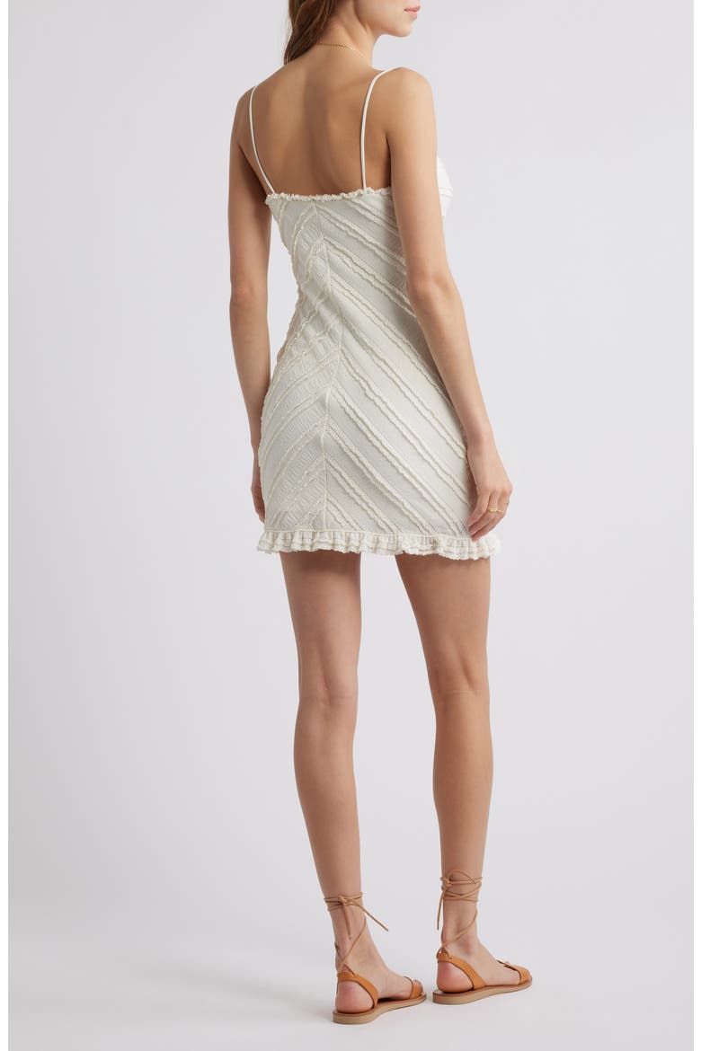 Taryn Chevron Texture Dress, Alternate, color, MOONLIGHT IVORY