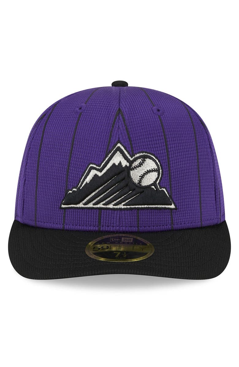 New Era Men's New Era Purple Colorado Rockies 2024 Batting Practice Low Profile 59FIFTY Fitted Hat, Alternate, color, Purple