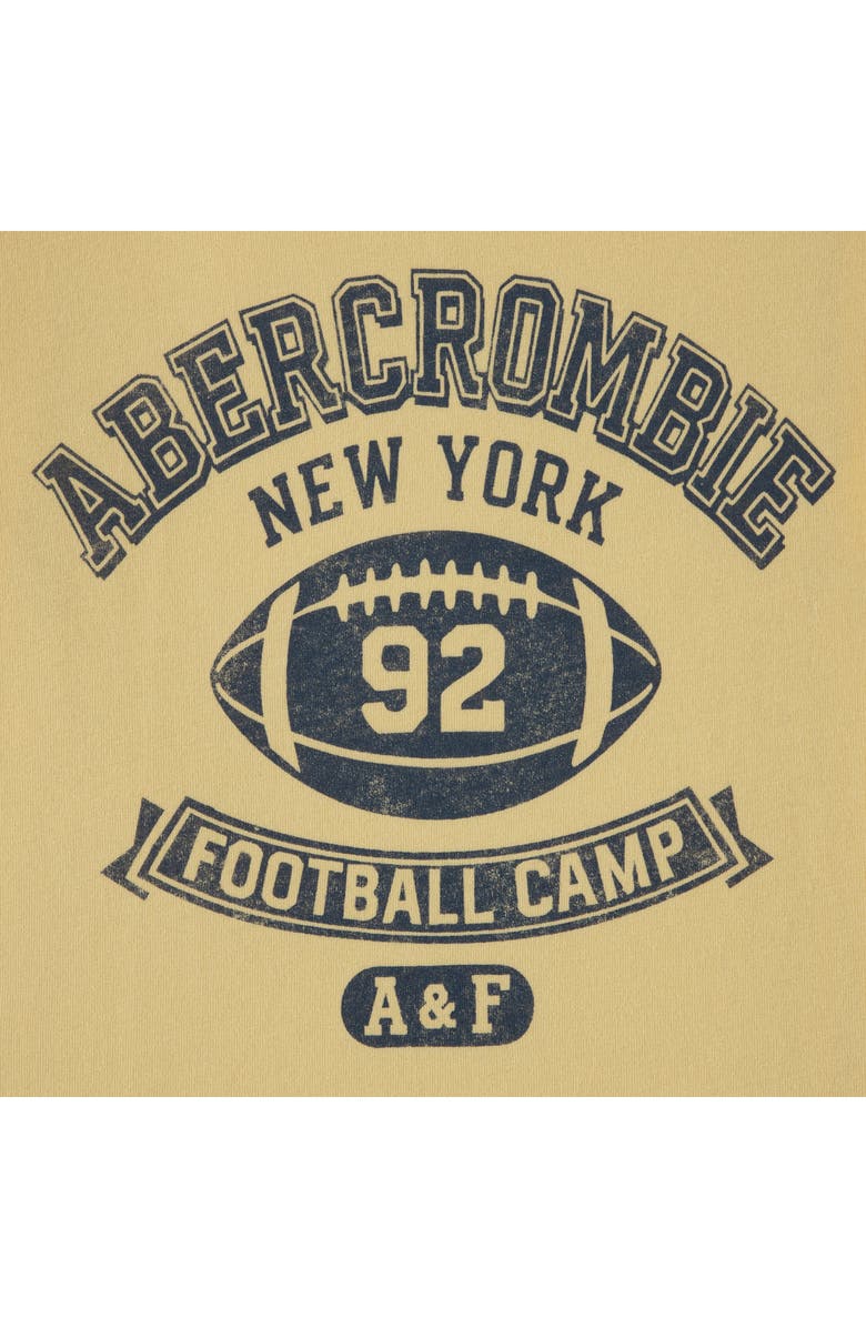 abercrombie kids Kids' AFB Football Camp Cotton Graphic T-Shirt, Alternate, color, Straw