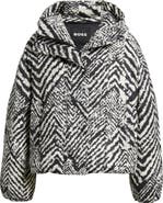 BOSS Paffia Herringbone Hooded Coat