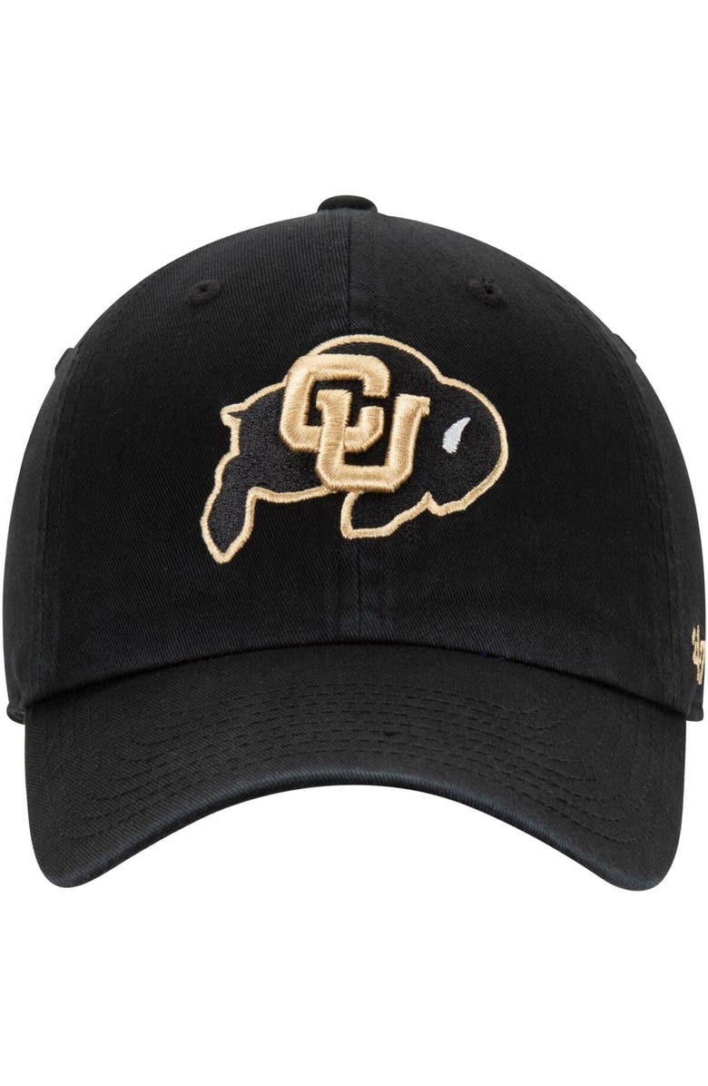'47 Men's '47 Black Colorado Buffaloes Clean Up Adjustable Hat, Alternate, color, 