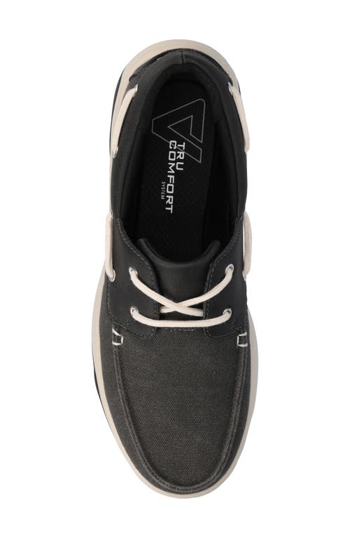 Vance Co. Vance Co Catamaran Boat Shoe In Black