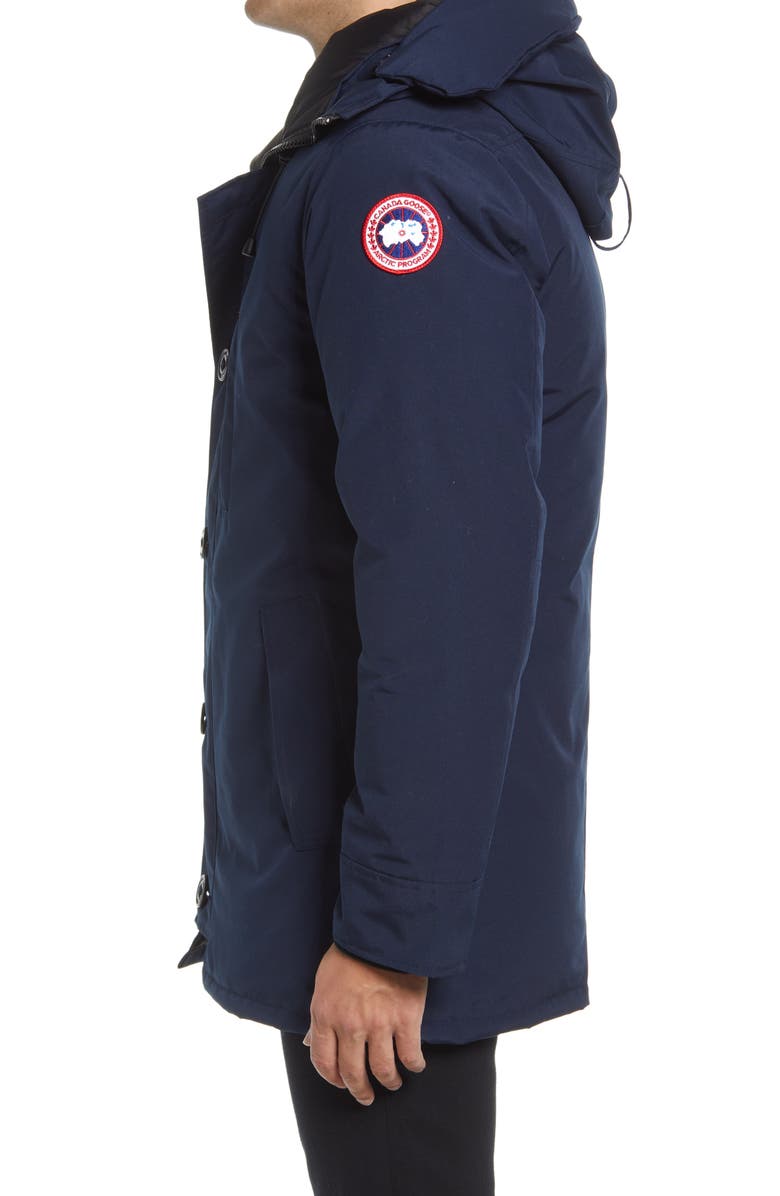 Canada Goose Men's Chateau Slim Fit 625 Fill Down Parka, Alternate, color, Atlantic Navy