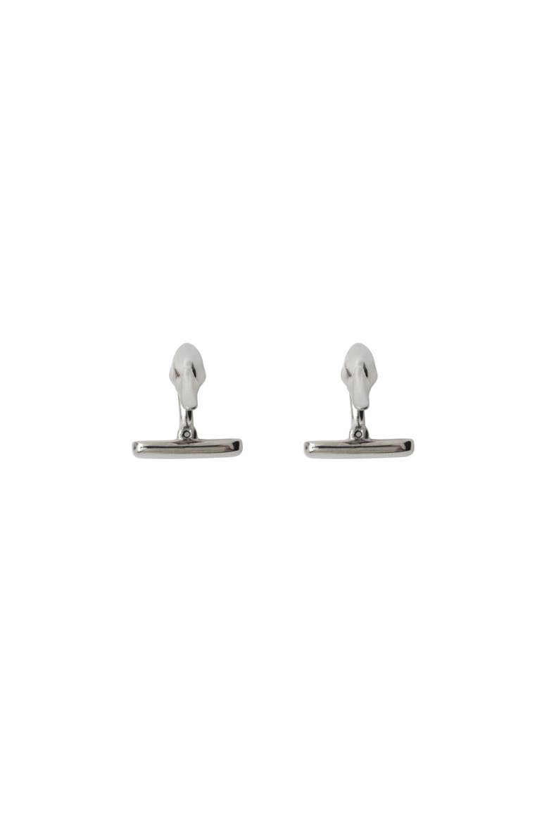 Duck Cufflinks, Main, color, Silver