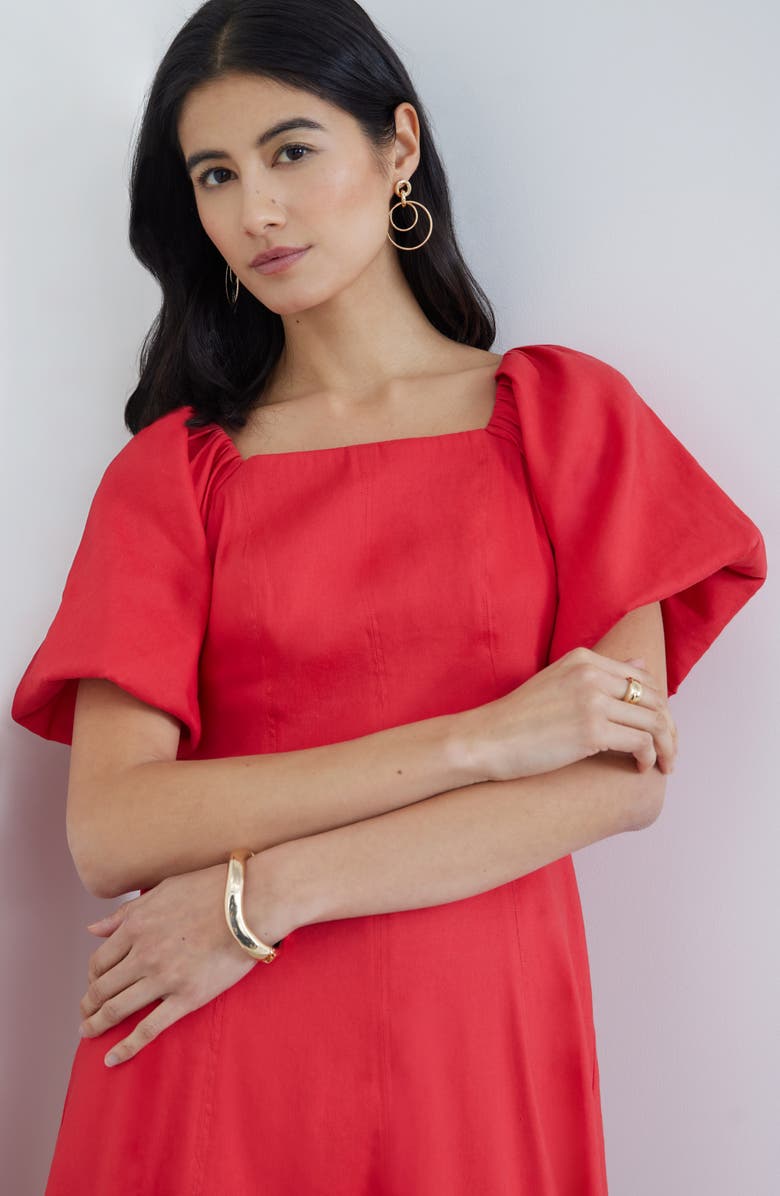 Nordstrom Linked Double Hoop Earrings, Alternate, color, Gold