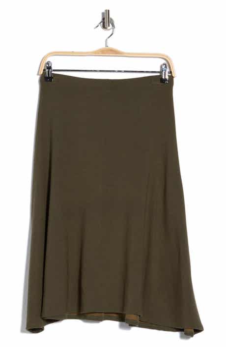 GO COUTURE Flared Pull-On Midi Skirt