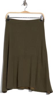 GO COUTURE Flared Pull-On Midi Skirt