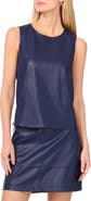 Vince Camuto Faux Leather Tank