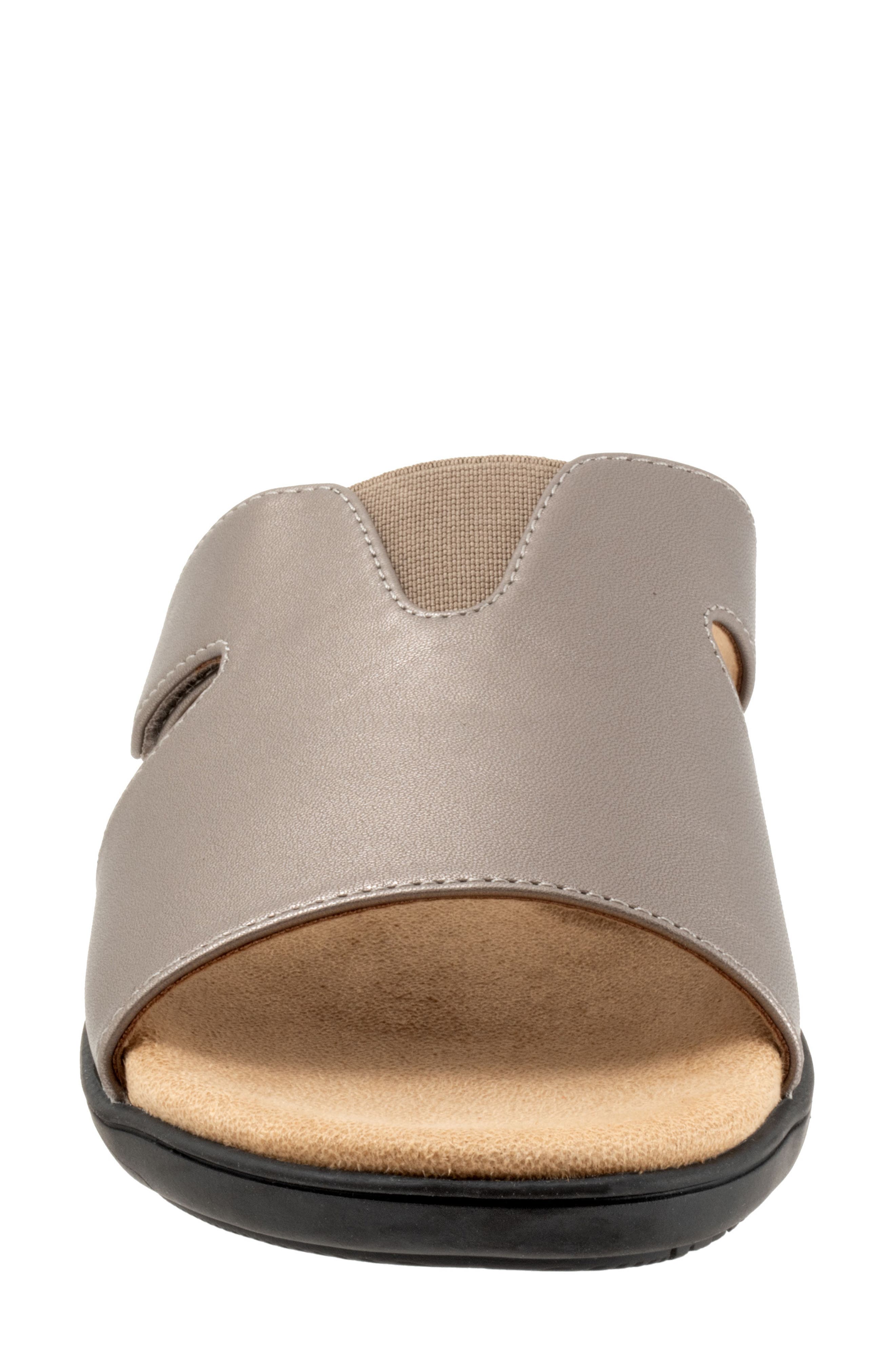 Roxine Slide Sandal, Alternate, color, PEWTER
