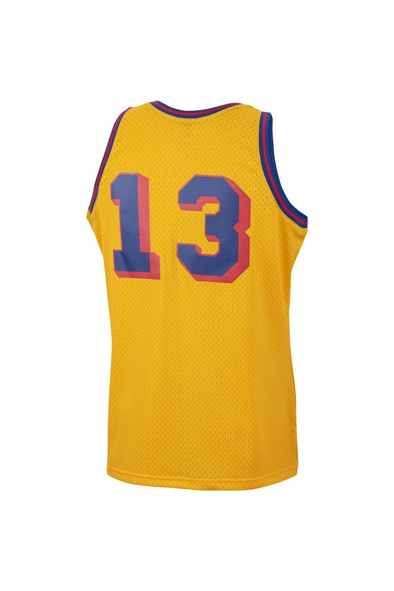 Men's Mitchell & Ness Wilt Chamberlain Gold San Francisco Warriors 1962/63 Hardwood Classics Swingman Jersey, Alternate, color, Gold