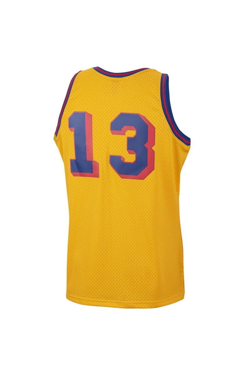 Mitchell & Ness Men's Mitchell & Ness Wilt Chamberlain Gold San Francisco Warriors 1962/63 Hardwood Classics Swingman Jersey, Alternate, color, Gold