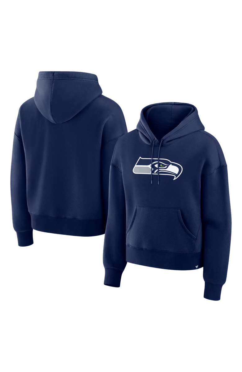 FANATICS Women's Fanatics College Navy Seattle Seahawks Essential Legacy Hoodie, Main, color, College Navy