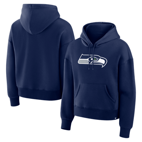 Women's Fanatics College Navy Seattle Seahawks Essential Legacy Hoodie