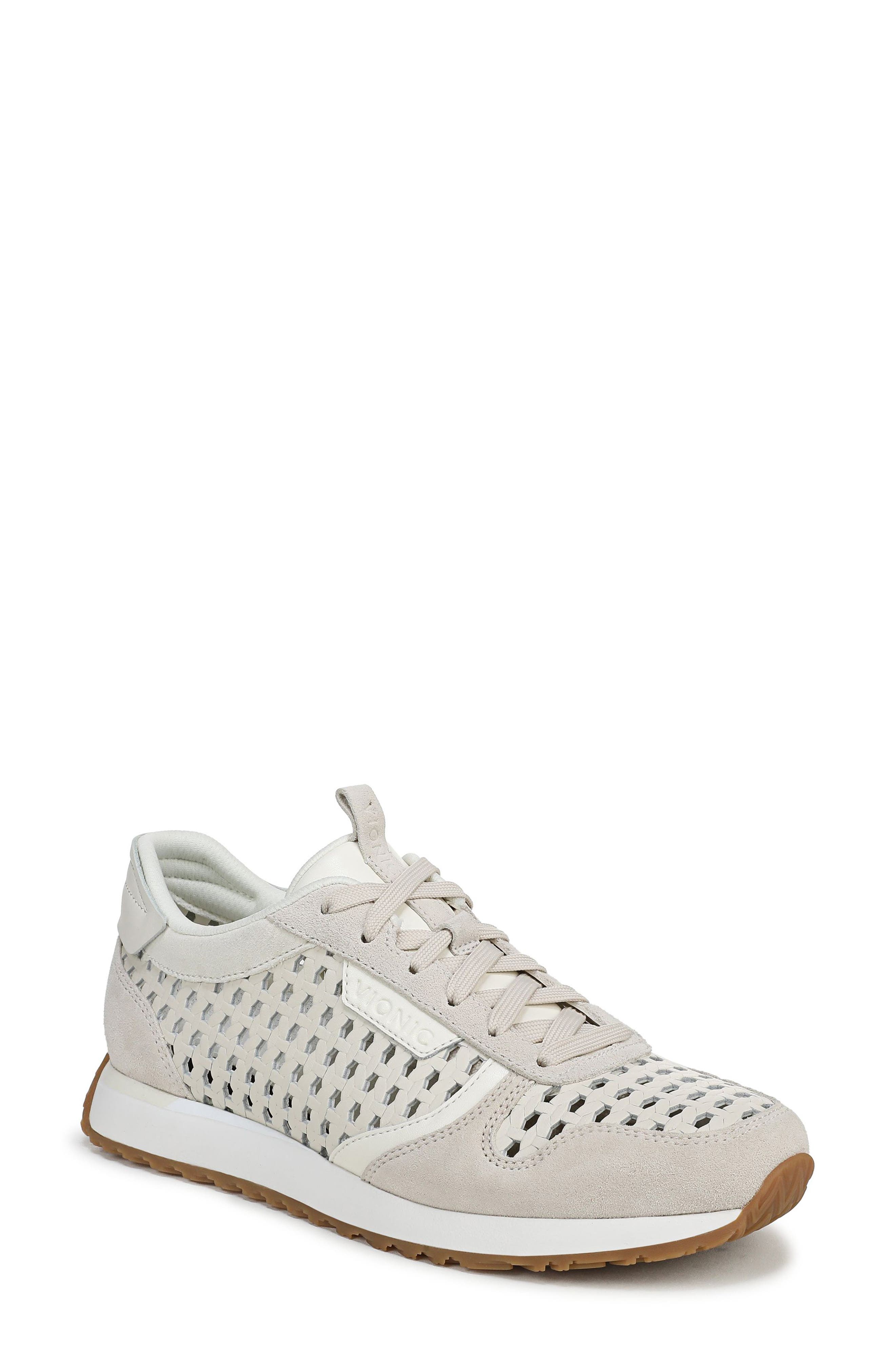 Vionic Monarch Woven Sneaker, Main, color, Cream