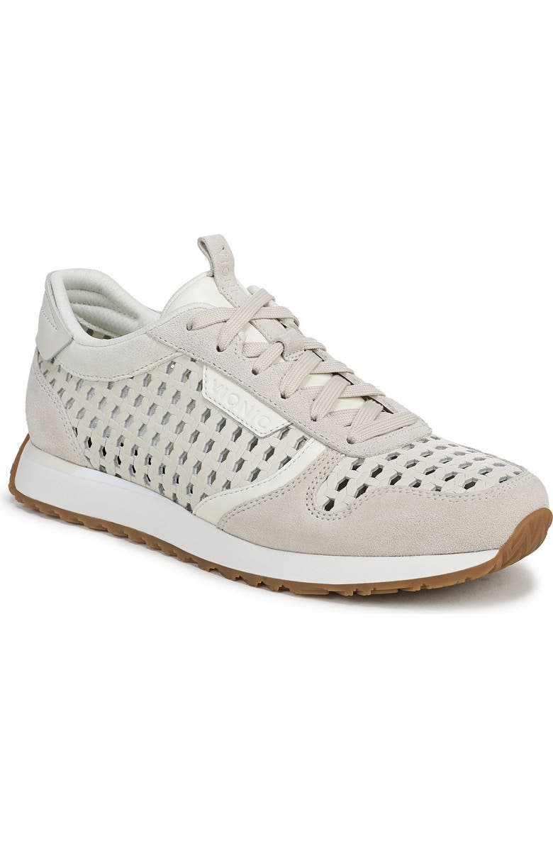 Vionic Monarch Woven Sneaker, Main, color, Cream
