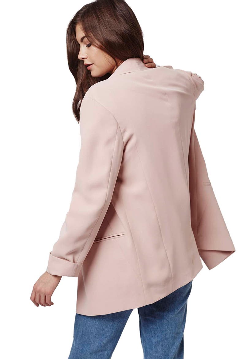 Boyfriend Blazer Jacket, Alternate, color, NUDE