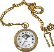 Peugeot Vintage Open Face Cable Chain Pocketwatch- 42MM