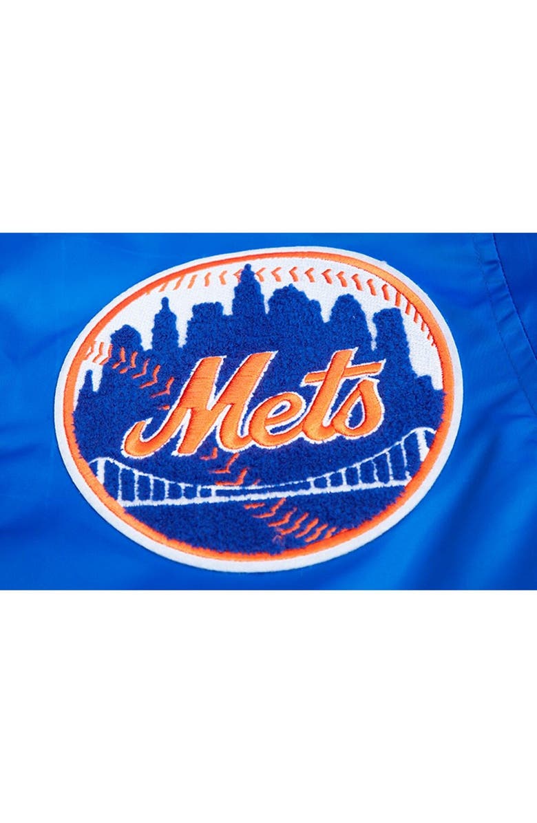 PRO STANDARD Men's Pro Standard Royal New York Mets Old English Satin Full-Snap Varsity Jacket, Alternate, color, 