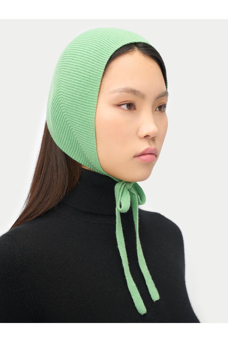 Cashmere Bonnet For Woman, Alternate, color, zephyr green