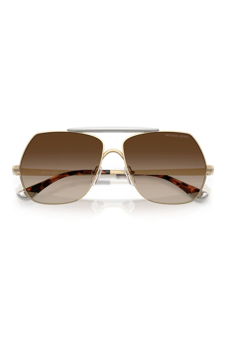 Denver 58mm Pilot Sunglasses, Alternate, color, LIGHT GOLD / SMOKE GRADIENT