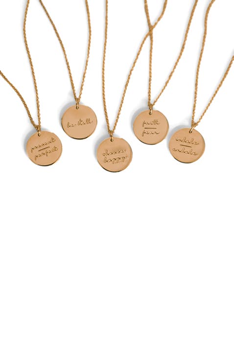 Pause Collection Disc Necklace