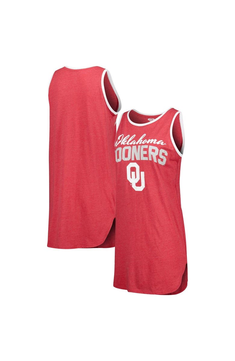 CONCEPTS SPORT Women's Concepts Sport Crimson Oklahoma Sooners Tank Nightshirt, Main, color, Crimson