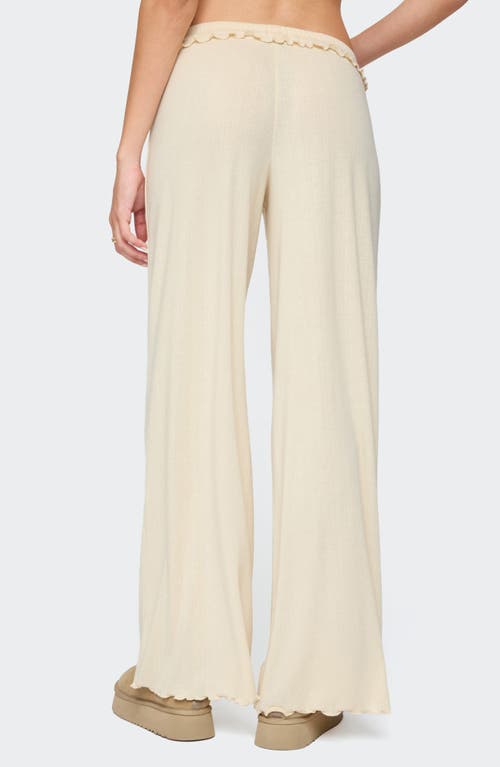 Edikted Posy Ruffle Pointelle Pants