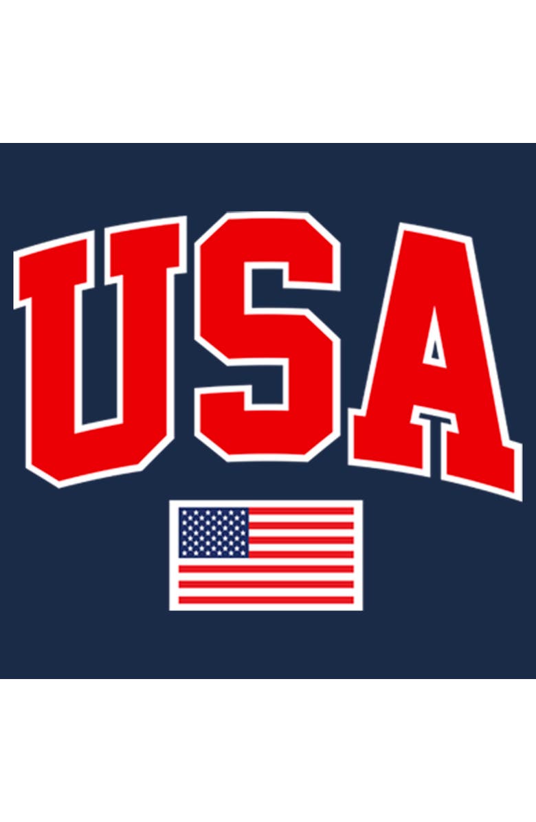 Lost Gods Men's Lost Gods Fourth of July Patriotic Flag Graphic T-Shirt, Alternate, color, Navy Blue Heather