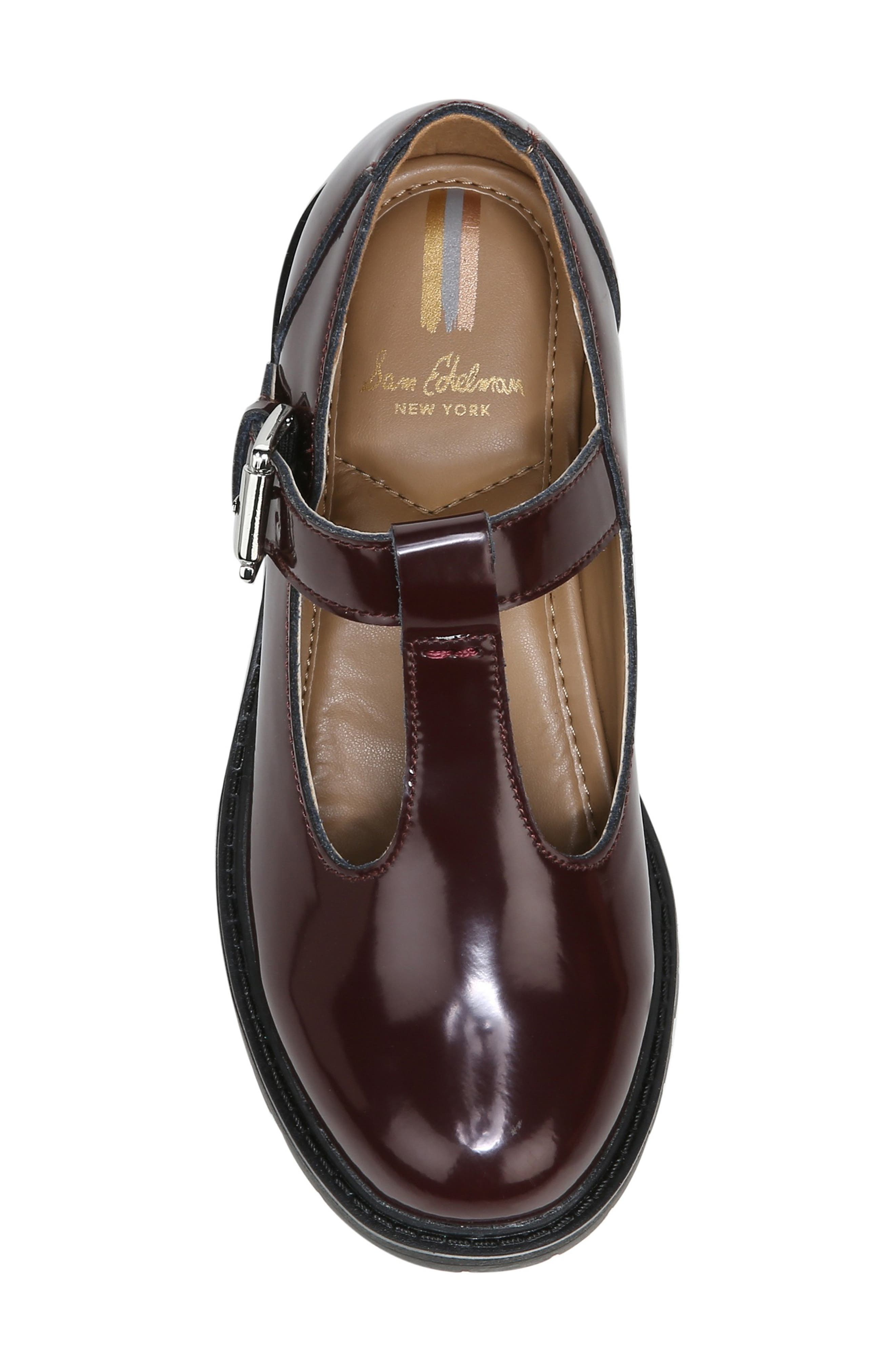 Taelor T-Strap Shoe, Alternate, color, MALBEC