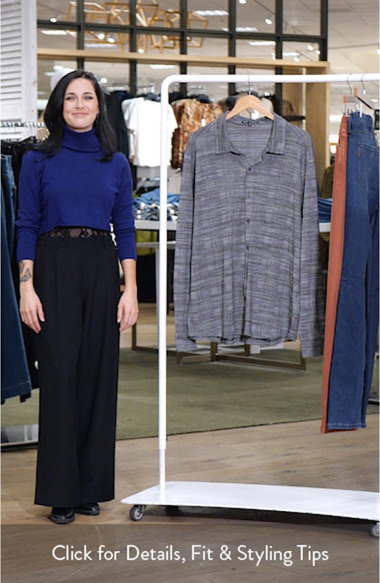 Dario Glen Plaid Knit Button-Up Shirt, sales video thumbnail