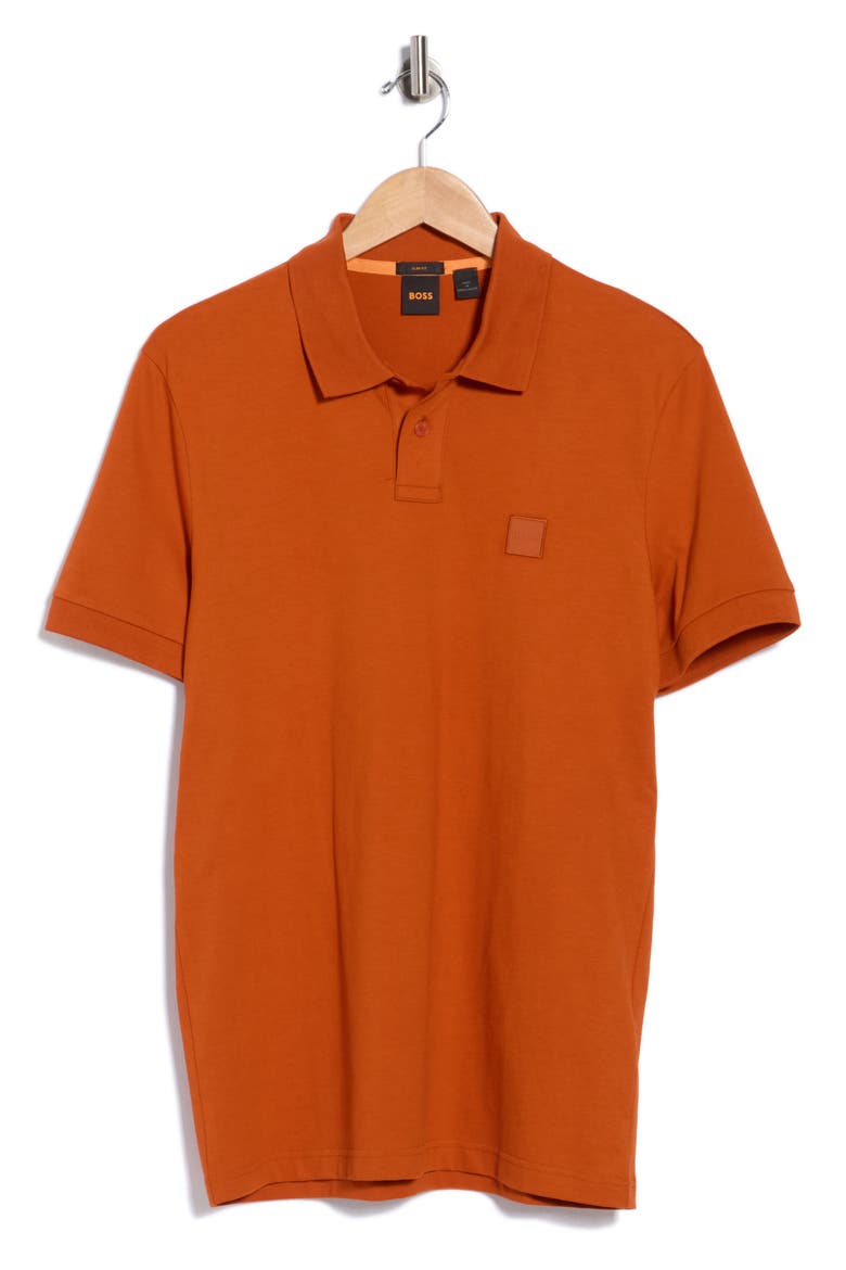 Passenger Stretch Cotton Polo, Main, color, OPEN ORANGE