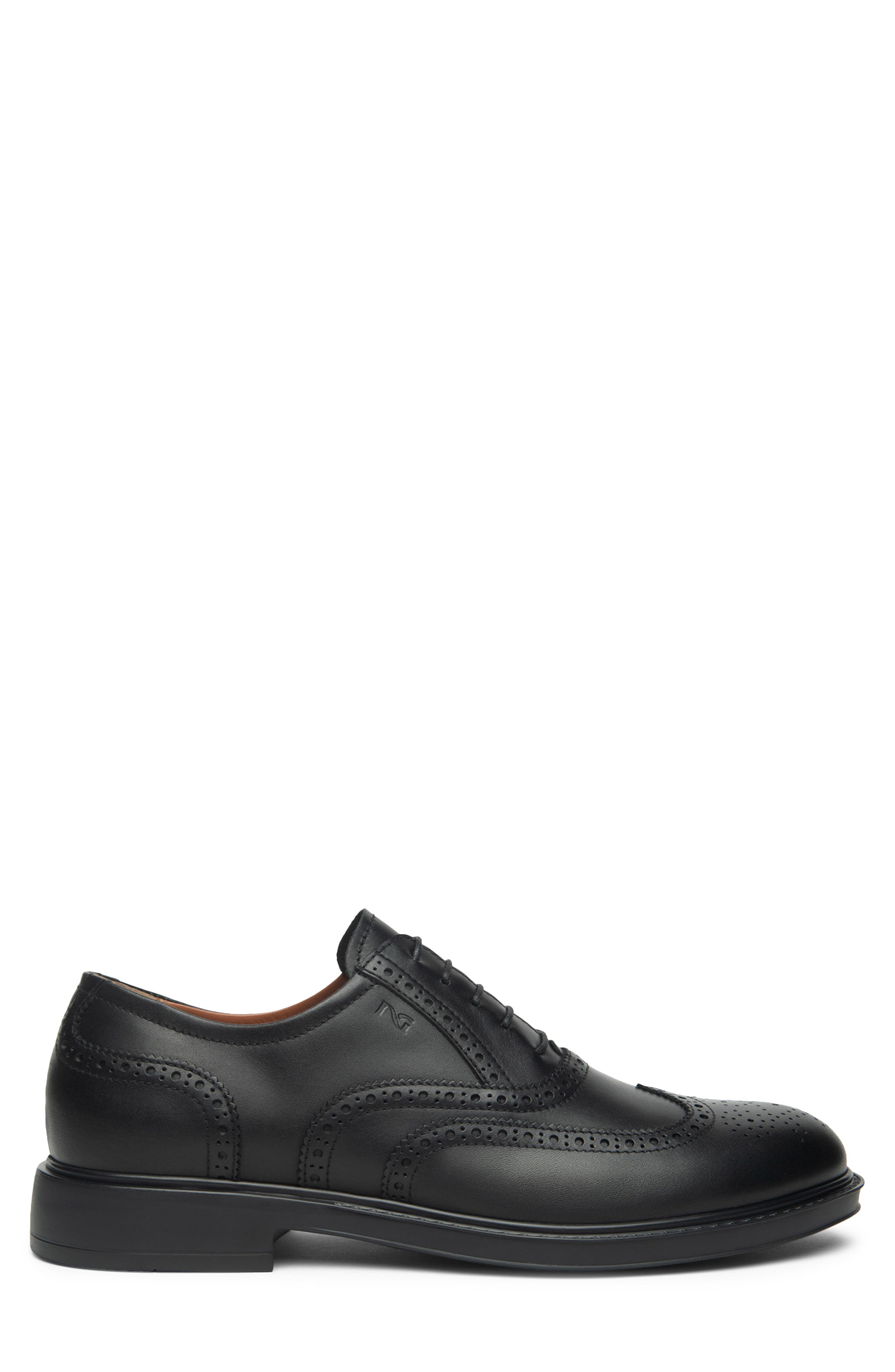 NeroGiardini Wingtip Oxford, Alternate, color, Black