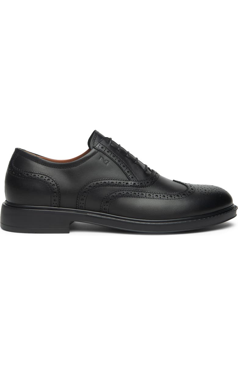 NeroGiardini Wingtip Oxford, Alternate, color, Black