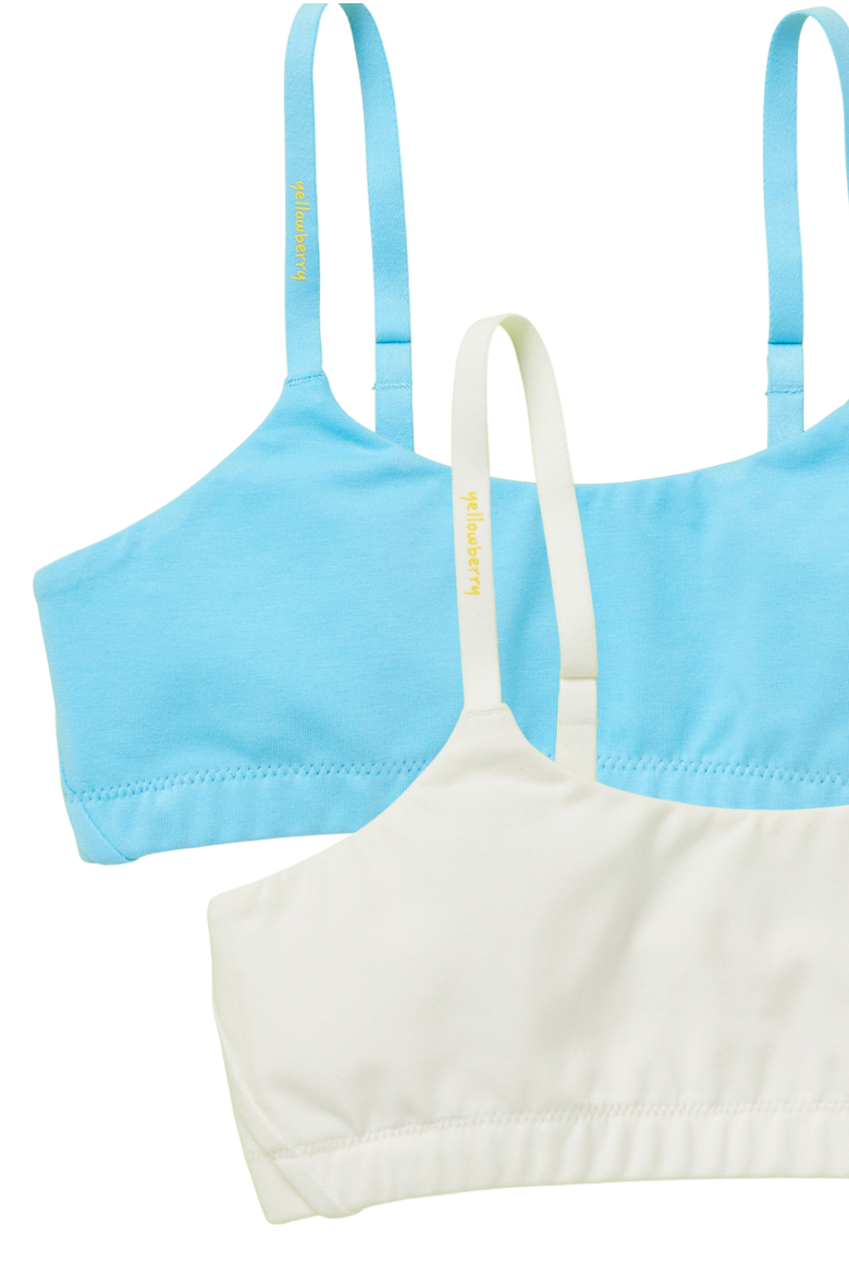 Pipit Pima Cotton Bra 2PK, Alternate, color, Bluebird
