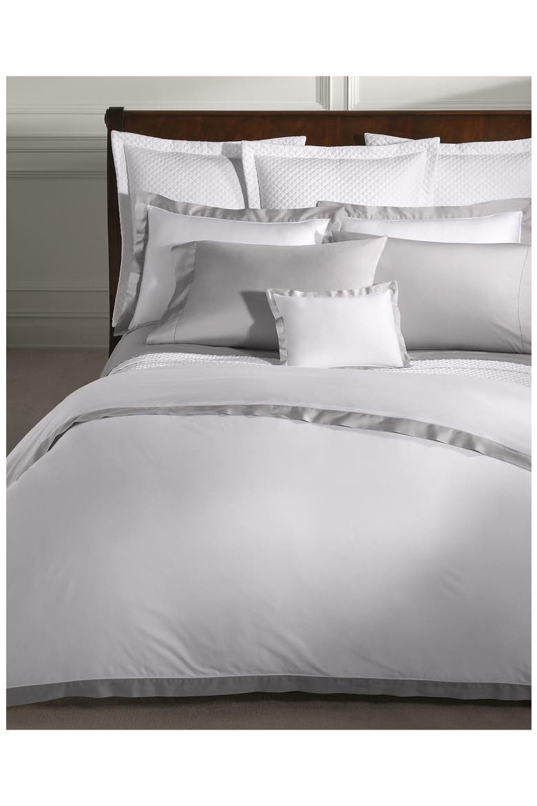 Contrast Border Organic Cotton Sham, Alternate, color, TRUE PLATINUM