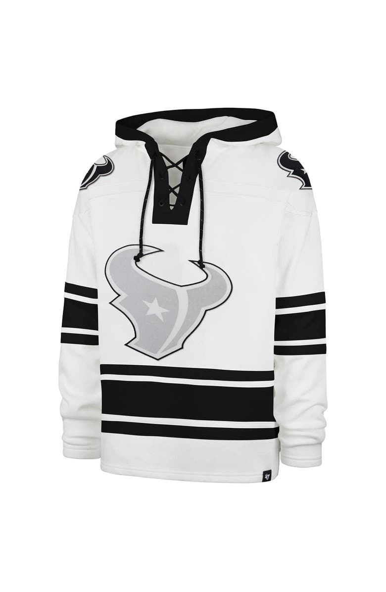 '47 Men's '47  White Houston Texans After Image Superior Lacer with Hood, Alternate, color, White