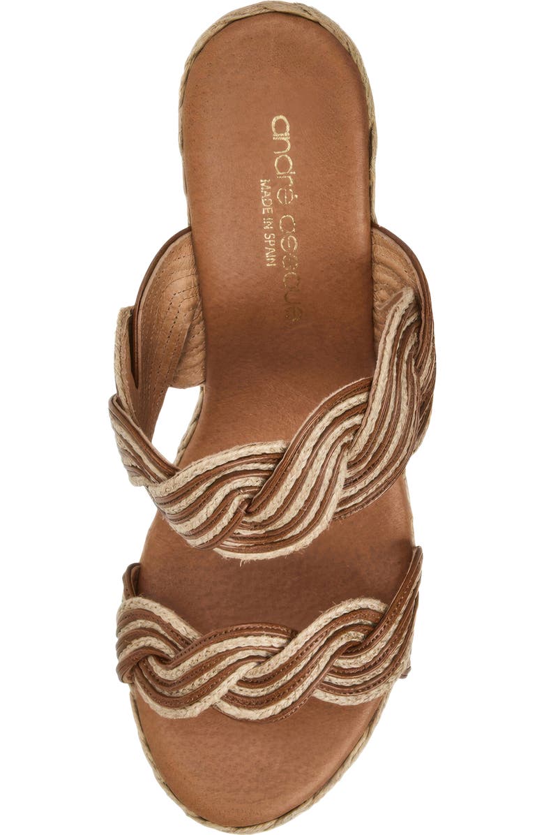 André Assous Nolita Twist Wedge Slide Sandal, Alternate, color,