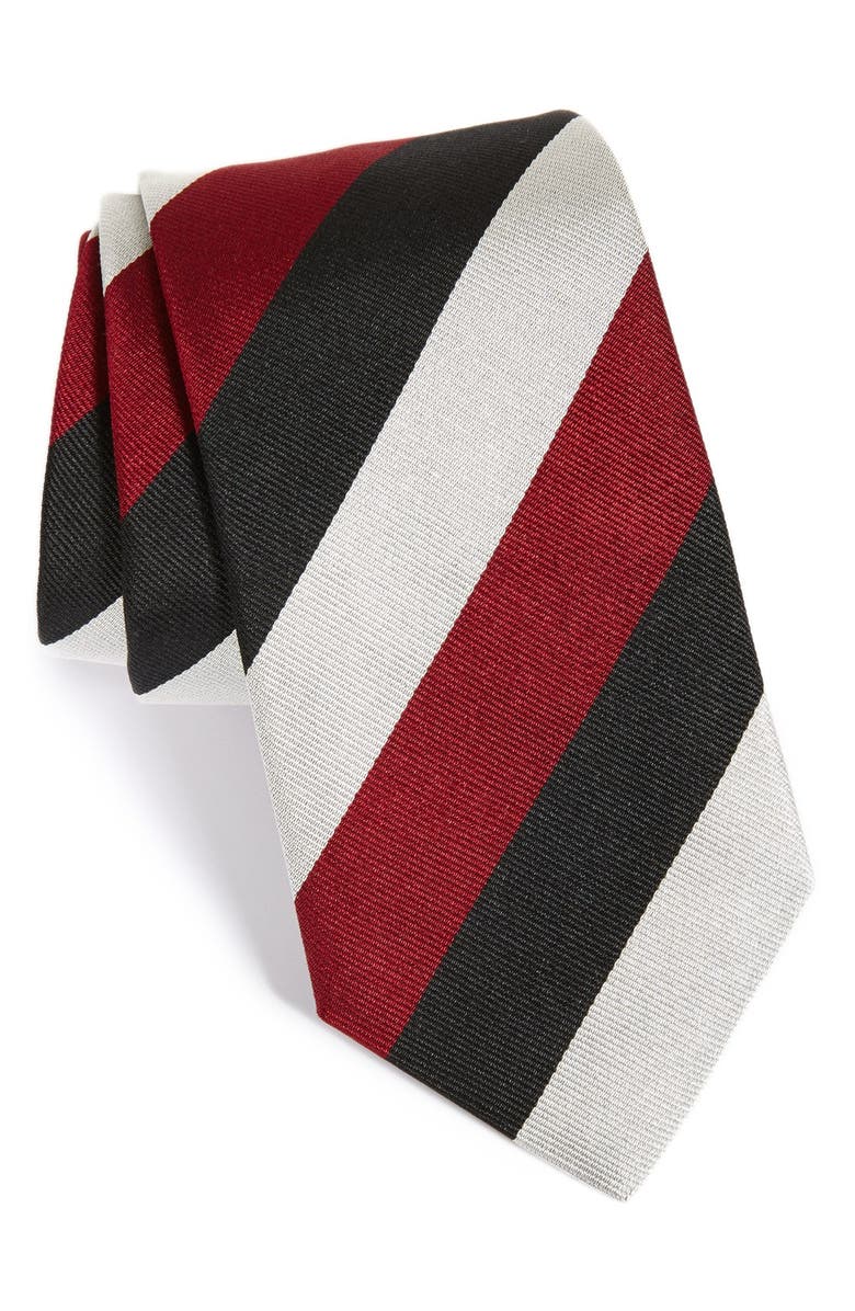 Gitman Stripe Silk Tie, Main, color,