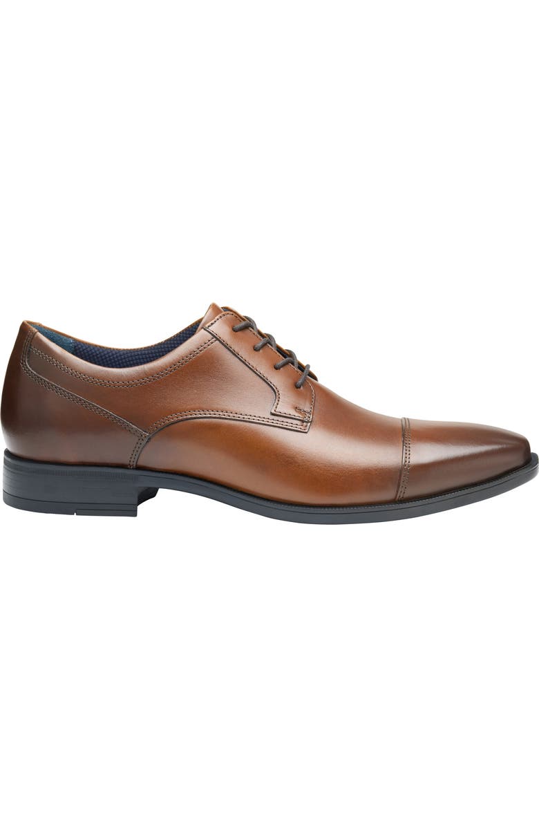 Johnston & Murphy Landon Cap Toe, Alternate, color, Tan Full Grain